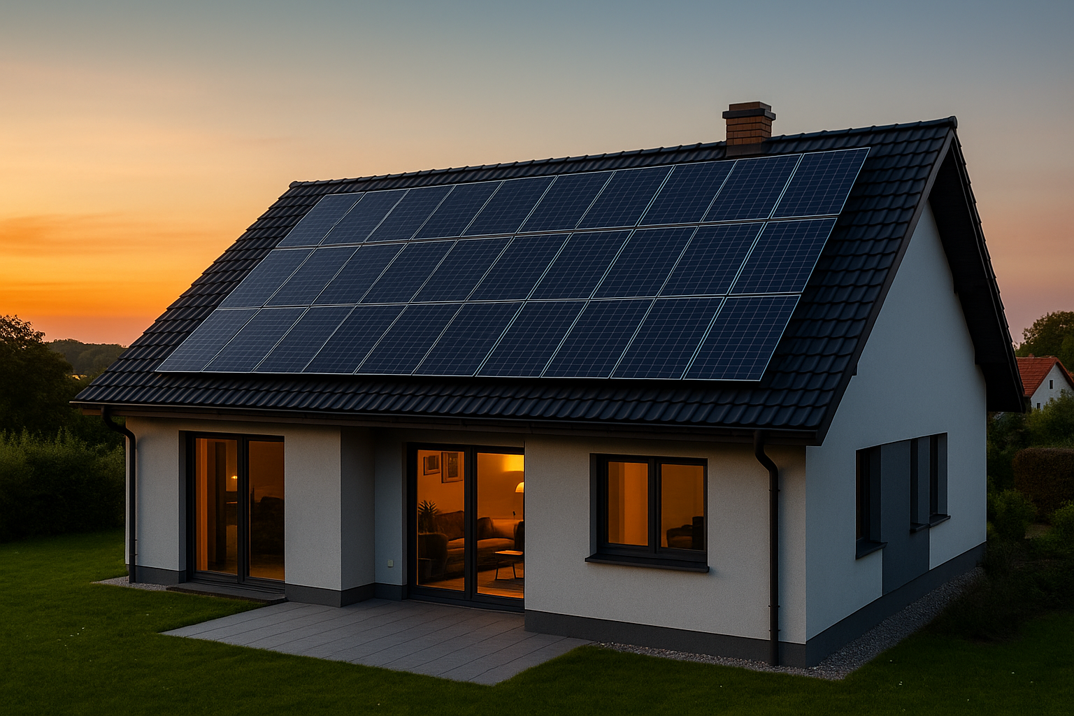 Bestandsanlage mit Photovoltaik auf Gewerbedach